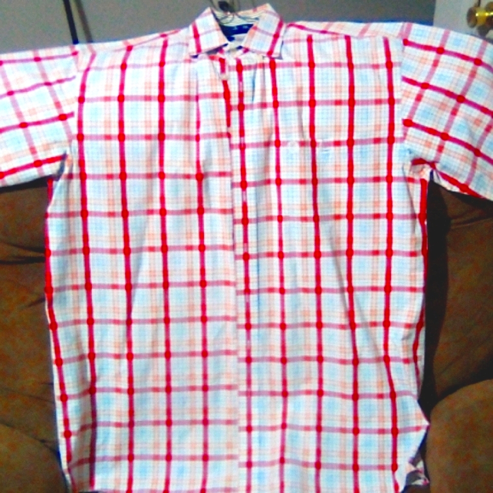 ***$6 Men's XLT button down collar long/short sleeve dress shirts MARK down